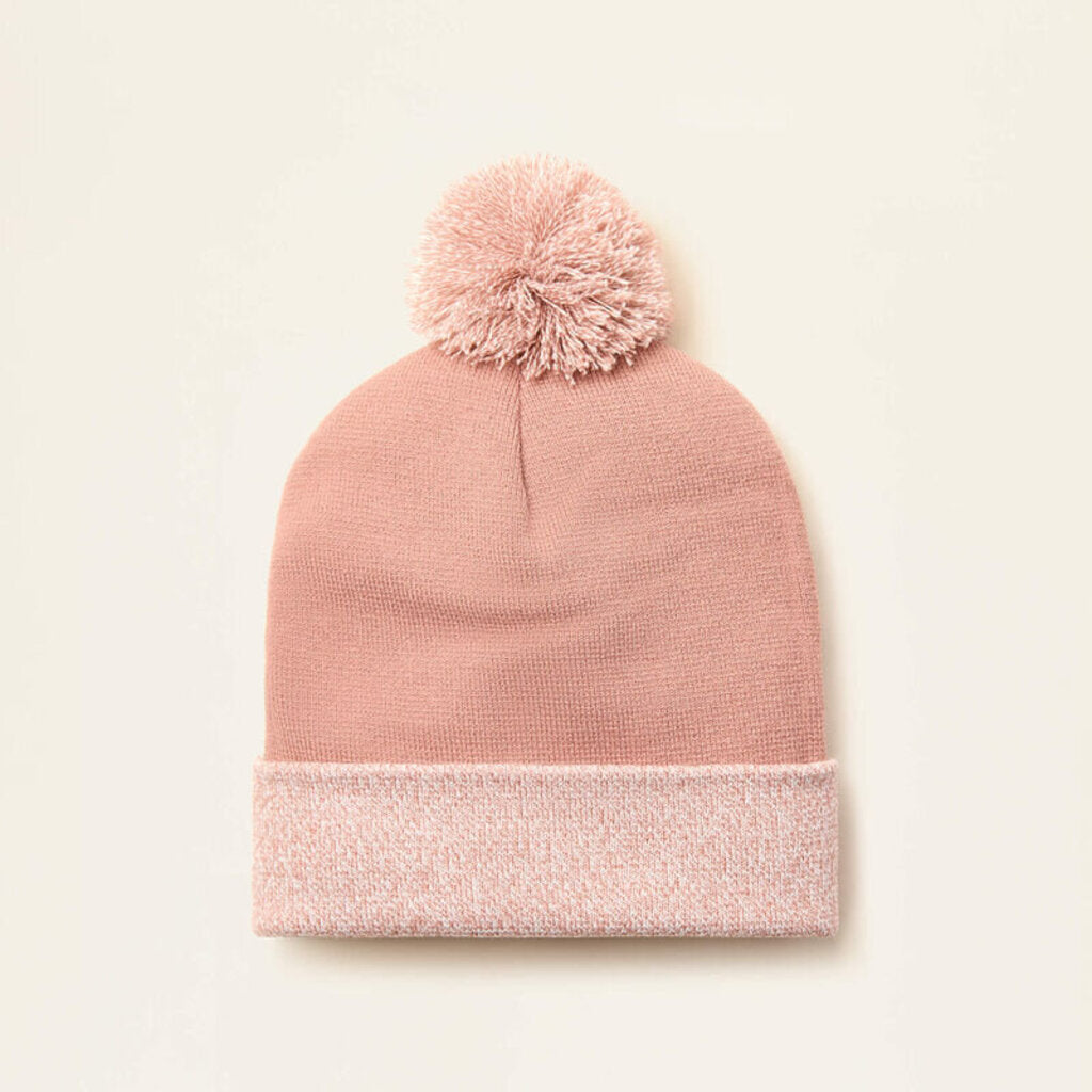 WMNS POM WATCH CAP BURL WOOD/ NATURAL